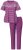 Ulla Popken 850403 Pyjama met bloemenprint Violet - Pyjama's en Loungewear - 
