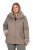 Ulla Popken 850509 Jas van imitatiebont Taupe - Jassen - Damesjassen in grote maten