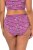 Ulla Popken 850538 Gebloemde slips van biologisch katoen 2-pack Violet - Slips - 