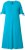 Ulla Popken 850724 Midi-jurk met korte mouwen en strikceintuur Turquoise - Midi jurken - Midi jurken in grote maten