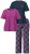 Ulla Popken 850864 3-delige pyjamaset met ruitjes Violet - Pyjama's en Loungewear - 