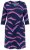 Ulla Popken 850920 Jersey jurk Donkerblauw - Kleedjes - Jurken in alle maten