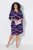 Ulla Popken 850920 Jersey jurk Donkerblauw - Kleedjes - Jurken in alle maten