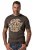JP1880 851001 Rolling Stones Retro Logo T-shirt Hazelnoot - Band T-shirts - Band T-shirts in grote maten