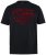 JP1880 851002 T-shirt met borstprint Zwart TALL - TALL T-shirts - TALL T-Shirts Heren