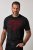 JP1880 851002 T-shirt met borstprint Zwart TALL - TALL T-shirts - TALL T-Shirts Heren