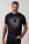 JP1880 851008 T-shirt met borstprint Zwart TALL - TALL T-shirts - TALL T-Shirts Heren