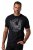 JP1880 851008 T-shirt met borstprint Zwart TALL - TALL T-shirts - TALL T-Shirts Heren