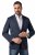 JP1880 851032 Colbert met lichte halve voering Donkerblauw - Pakken - Grote Maten Kostuum Heren