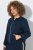Ulla Popken 851040 Sweatvest met rits Donkerblauw - Sweatshirts - Sweatshirts voor dames in grote maten