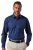 JP1880 851055 Gedessineerd strijkvrij business-overhemd lange mouw Donkerblauw TALL - TALL overhemden - TALL overhemden met extra lengte