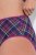 Ulla Popken 851070 Geruite slips van biologisch katoen 5-pack Violet - Slips - 