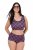Ulla Popken 851071 Geruite slips van biologisch katoen 2-pack Violet - Slips - 