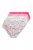 Ulla Popken 851140 Gebloemde slips 5-pack Roze - Slips - 