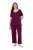 Ulla Popken 851245 Pyjama Bessenrood - Pyjama's en Loungewear - 