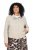 Ulla Popken 851329 Bikerjack met leerlook en rits Taupe - Jassen - Damesjassen in grote maten