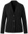 Ulla Popken 851341 Krijtstreep stretch blazer Zwart - Blazers - Blazers in grote maten voor dames