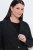 Ulla Popken 851341 Krijtstreep stretch blazer Zwart - Blazers - Blazers in grote maten voor dames