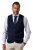 JP1880 851421 Gebreid gilet met V-hals Donkerblauw - Pakken - Grote Maten Kostuum Heren