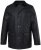 JP1880 851493 Gewaxt jack met corduroy kraag Zwart - Jassen - Grote Maten Herenjassen