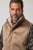 JP1880 851516 Bodywarmer in suèdelook met teddyvoering Beige - Jassen - Grote Maten Herenjassen