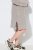Ulla Popken 851563 Gebreide jurk met lange mouwen Beige - Kleedjes - Jurken in alle maten