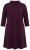 Ulla Popken 851664 Jersey jurk met col Pruim - Kleedjes - Jurken in alle maten