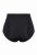 Ulla Popken 851700 Geruite slips met hoge taille en kant Zwart - Slips - 