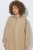 Ulla Popken 851764 Oversized jas met afneembare capuchon Zand - Jassen - Jassen in grote maten
