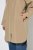 Ulla Popken 851764 Oversized jas met afneembare capuchon Zand - Jassen - Jassen in grote maten