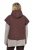 Ulla Popken 851785 Oversized gewatteerd vest met capuchon Bruin - Bodywarmers - 