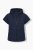 Ulla Popken 851785 Oversized gewatteerd vest met capuchon Donkerblauw - Bodywarmers - 