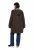 Ulla Popken 851803 Duffelcoat Donkerbruin - Jassen - Jassen in grote maten
