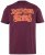 JP1880 851910 Rolling Stones Vintage Logo T-shirt Aubergine - Band T-shirts - Band T-shirts in grote maten
