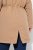 Ulla Popken 852028 Parka Beige - Jassen - Jassen in grote maten
