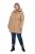 Ulla Popken 852028 Parka Beige - Jassen - Jassen in grote maten
