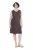Ulla Popken 852190 Jersey jurk Mahoniebruin - Zomerjurken - Zomerjurken in grote maten