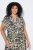 Ulla Popken 852257 Bedrukte maxi-jurk Taupe - Maxi jurken - Maxi jurken in grote maten