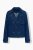 Ulla Popken 852266 Double-breasted spijkerjas in trenchstijl Denimblauw - Jassen - Damesjassen in grote maten