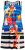 Ulla Popken 852308 Gestreepte jersey jurk Donkerblauw - Jersey jurken - 