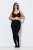 Ulla Popken 852349 Gestippelde panty Zwart - Panty's & sokken - 
