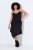 Ulla Popken 852636 Wikkeljurk Zwart - Jersey jurken - 