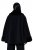 Ulla Popken 852644 Capejas met rand van nepbont Zwart - Poncho's & capes - 