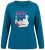 Ulla Popken 852710 Loungetrui met lange mouwen Petrol - Pyjama's en Loungewear - 