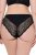 Ulla Popken 853040 Boxershorts met kant Zwart - Slips - 