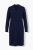 Ulla Popken 853077 Gebreide jurk met lange mouwen Donkerblauw - Gebreide jurken - 
