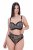 Ulla Popken 853106 Strings met dierenprint Zwart - Slips - 