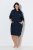 Ulla Popken 853353 Loungejurk met capuchon Donkerblauw - Pyjama's en Loungewear - 