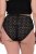 Ulla Popken 853495 Gebloemde slips 3-pack Zwart - Slips - 