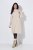 Ulla Popken 853504 Gebreide jurk met lange mouwen en col Gebroken wit - Gebreide jurken - 